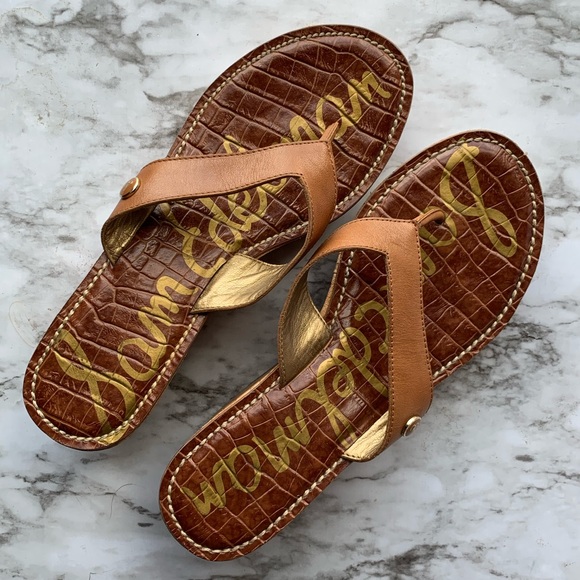 *SOLD* Sam Edelman US 7.5M Romy Brown Wedge Sandal - Picture 2 of 7